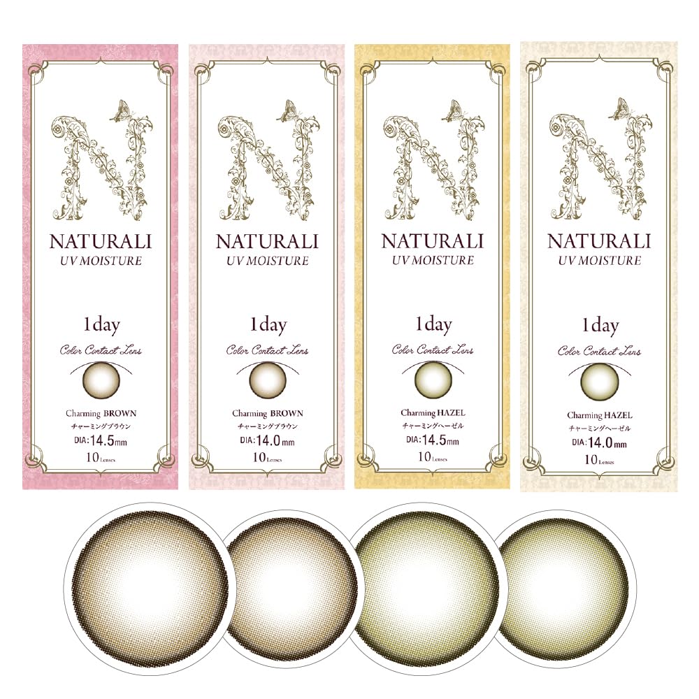 Color lenses Natural One Day UV Charming Brown 10 pieces DIA 14.5 PWR 0.00