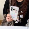 Colorful Floral Hollow-Out Rabbit Phone Case for iPhone 17/16 Pro Max/15 Pro