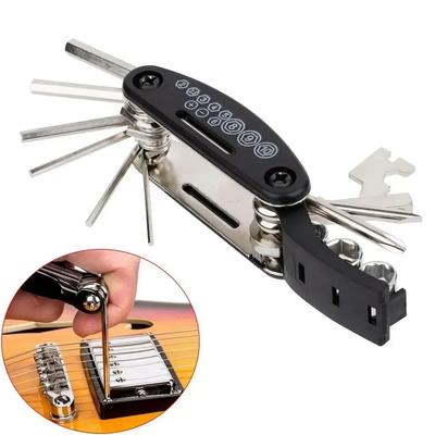 16-in-1 Motorrad Klapp-Multitool-Kit Tragbares Reparaturwerkzeug Sechskant Torx Schraubendreher Schraubenschlüssel für Fahrten Wartung ATV Dirtbike