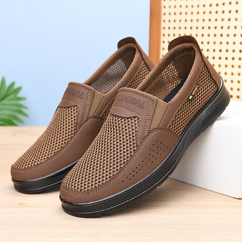 Men's Summer Casual Mesh Slip-On Shoes - Breathable, Soft Sole, Comfortable for All-Day Wear