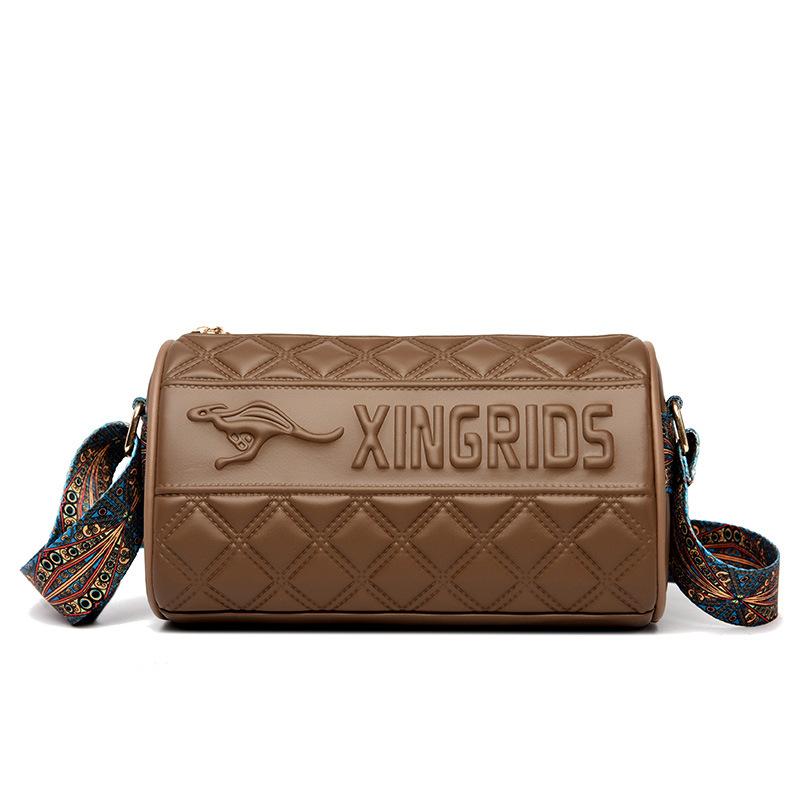 

Жіноча сумка з м якої шкіри, Модна сумка для жінки середнього віку, Сумка через плече, Сумка-сідло світло-коричневого кольору