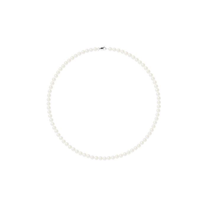 Necklace - Pearls & Colors - AAA+ Freshwater Cultured Pearl - Natural White - 42 Cm - 925 Sterling Silver