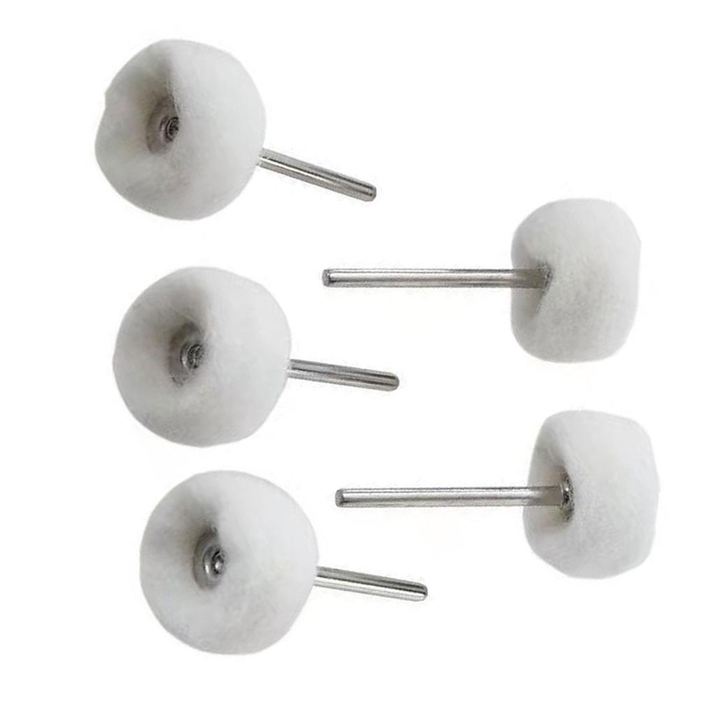 Wool Felt Grinding Bit Buffing Wheels With Mandrel For Rotary Tool Sanding Diameter Detailed Buffing & Finishing Work