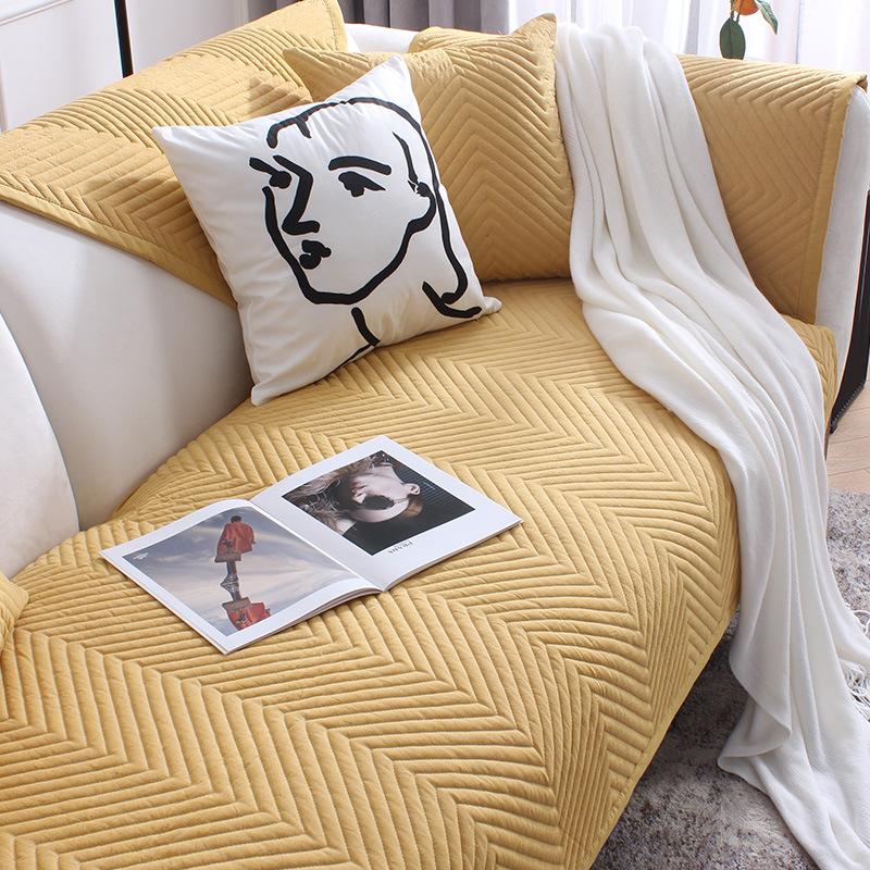 

Подушка для дивана, Универсальная ткань для всех сезонов, Скандинавская простая стиранная хлопковая нескользящая подушка для сиденья, Хлопковый чехол для дивана, Ткань для чехла 90*160