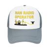Ham Radio Operator  Trucker Hat For Man Woman Summer Outdoor Mesh Side Hats Caps Adjustable Fit For Casual Headwear