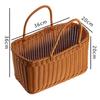 Imitation Rattan Handheld Picnic Basket