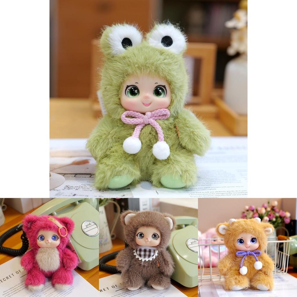 Adorable Sheep Frog Bunny Plush Doll With Short Plush Material For Gift Giving And Play