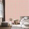 Wallpaper Fabric Pattern Cream and Peach for Living Room and Bedroom 50x1000