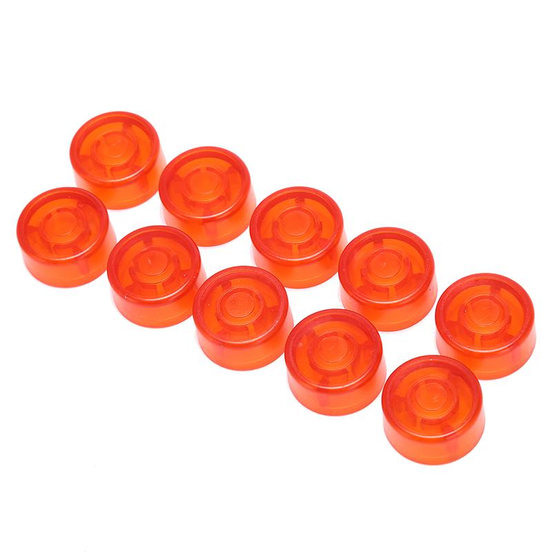 10Pcs Footswitch Topper Plastic Bumpers Guitar Effect Pedal Foot Nail Cap