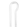 R Shaped Glass Water Inlet Outlet Tube for Aquarium Fish Tank 13Cm Hydrodynamic Design Stable Flow Oxygenation Corrosion