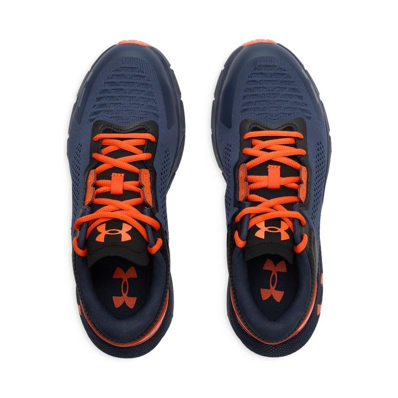 Under Armour HOVR Phantom 24/7 Comfortable Versatile Basketball Running Training Shoes Men Sneakers Black Vibrant-Orange 3028443-403