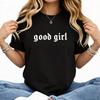 WoCasual Good Girl Cotton Short-Sleeve Medium-Length T-Shirt