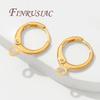 15mm 18K Gold Plated Earrings Accessories,Earrings Hooks Earwires,Earrings Hoops For DIY Jewelry Making Supplies