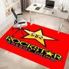 1pc Rockstar Energy Print Area Rug - Soft, Washable Non-Slip Indoor Mat, Living Room, Home Office Decorative Rug,Office Decorative