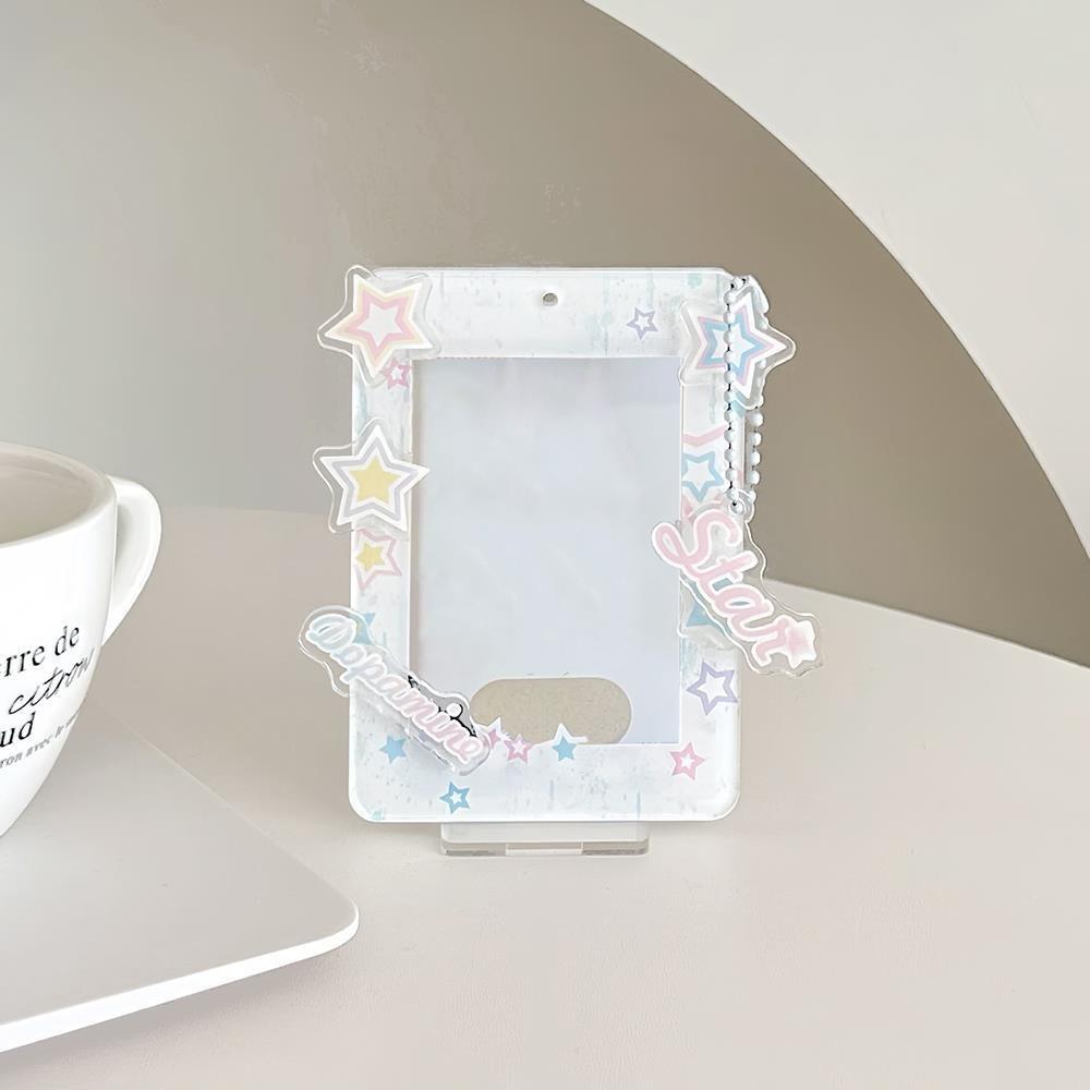 Star Korean Style Card Holder Desktop Decoration ID Card Holders Student Card Cover Student