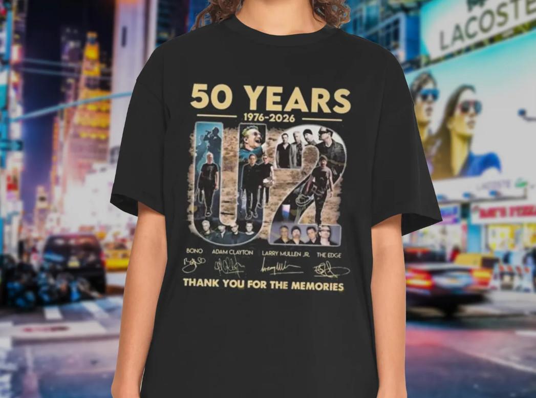 U2 Tour 50th Anniversary 2026 Shirt, Vintage U2 War Rock Band T-Shirt S разноцветный