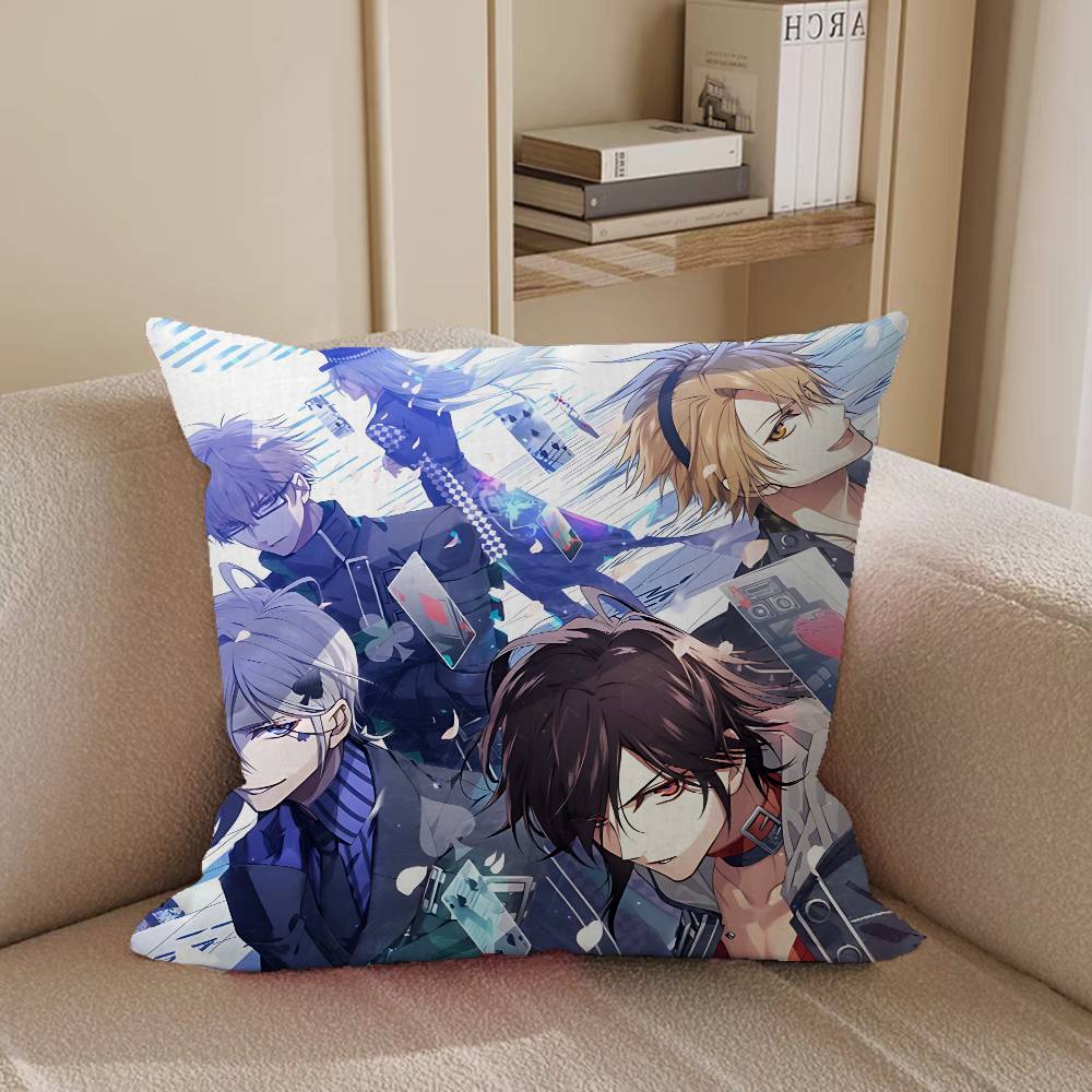 Anime-A-AMNESIA Pillow Covers Cartoon Sofa Decorative Home Double-sided Printing Short Plush Cute Cushion Cover