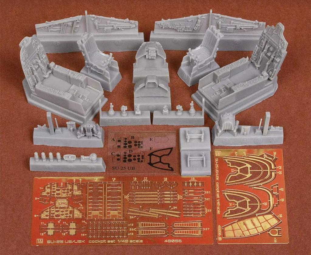 SBS Model Cockpit Set Plastic Model Parts SBM48056 1/48 Su-25UB/UBK (for Su-25UB/KP)