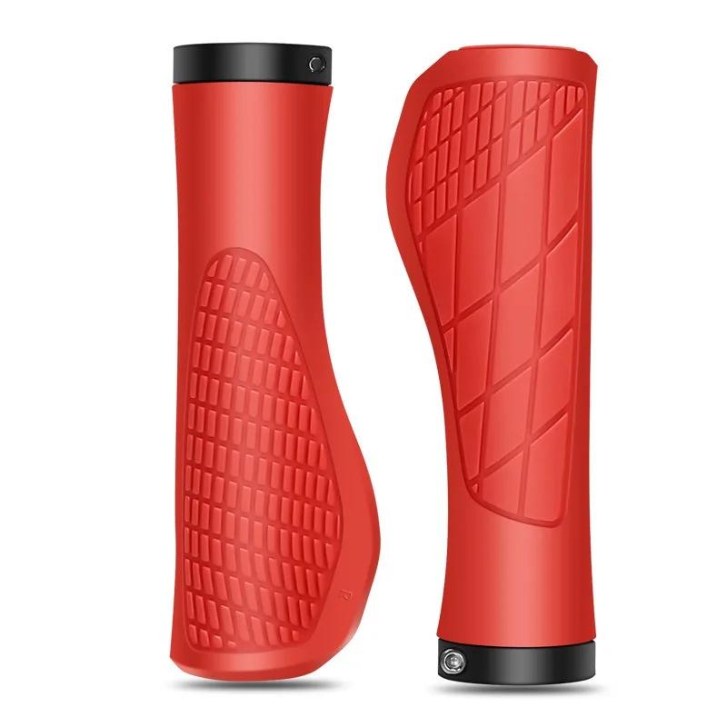 1 Pair Bicycle Handlebar Grip Shock Ergonomic Lockable MTB Mountain Bike Grips Cycling Accessories Bicycle Parts