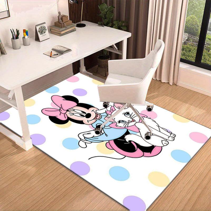 Pink Mouse Artwork Printed Area Rug for Office, Chair Rug, Decorative Carpet Floor Mat, Large Size Fan gifts Christmas gifts