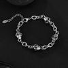 Creative Design Skeleton Hand Bracelets Skull Bracelet for Men Vintage Stainless Steel Minimalist Jewelry ALN25122912