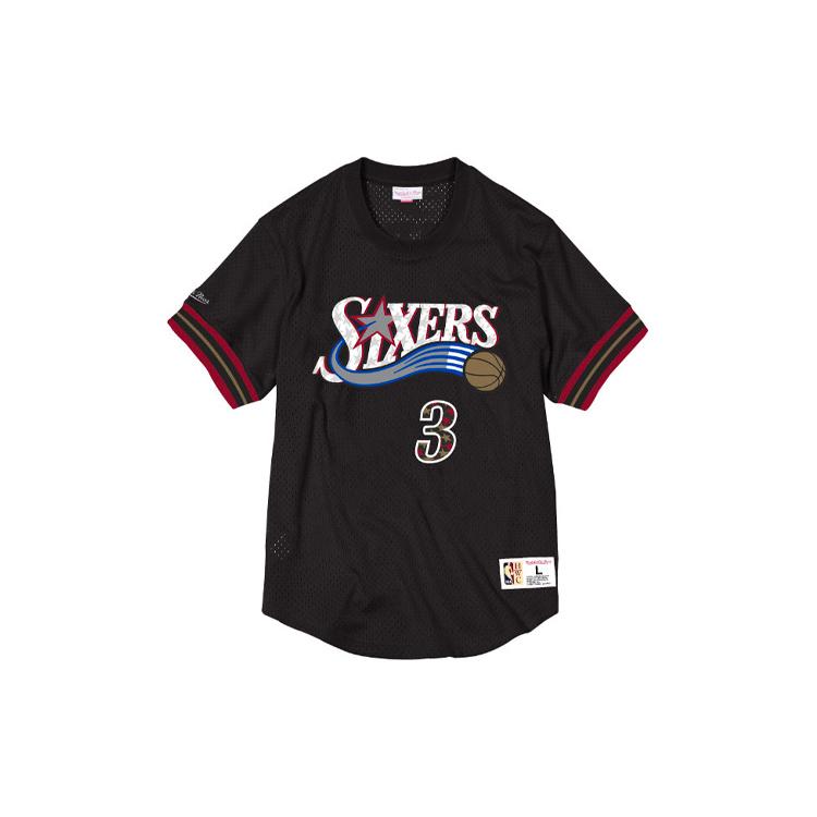 Mitchell & Ness X NBA T Shirt Unisex Black NNMPMG18062-P76BLCK01AIV