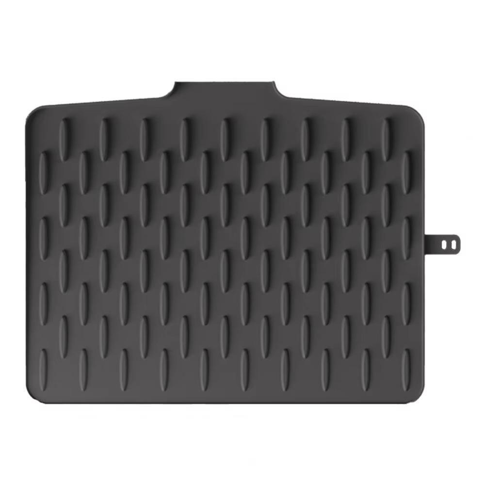 Heat Resistant Dish Drying Mat Tilted Design Water Drip Catcher Countertop Protector Vegetables