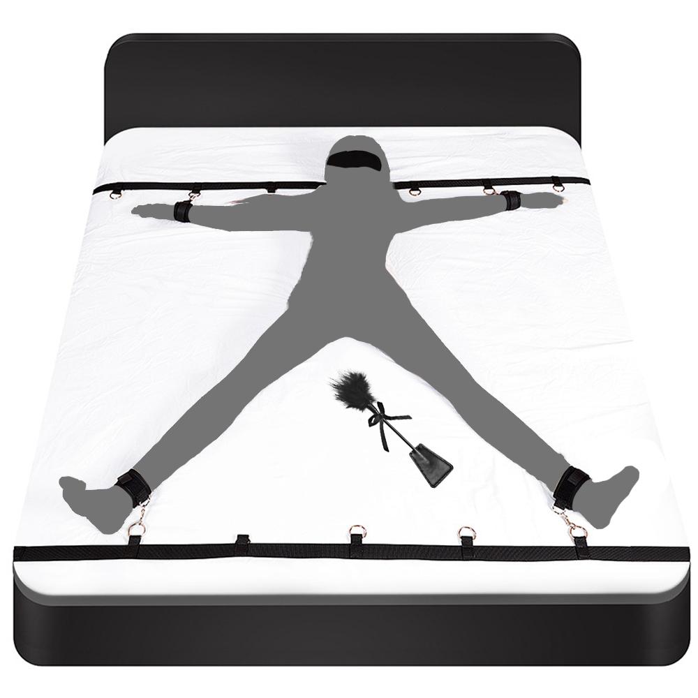 8 In 1 BDSM Sexy Bondage Kit Collar Eyes Mask Handcuffs Shackles Adult Goods Sex Toy for Couples Sex Shop