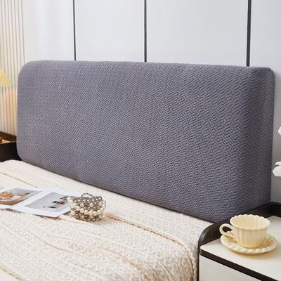 Capa para Cabeceira de Cama Jacquard, Capa Elástica para Cabeceira de Cama Cor Sólida, Estampa de Corda, Capa de Encosto de Cama Totalmente Inclusiva para Quarto, 1 Peça.