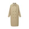 Women's French Retro Double-Breasted Mid-Length Trench Coat