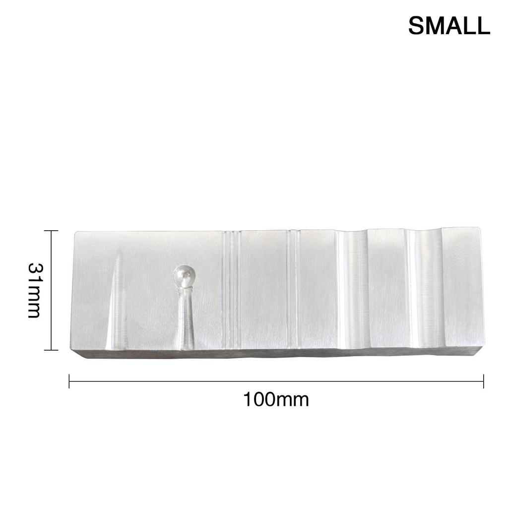 Jewelry Bending & Shaping Bench Tool Steel Block Design Forming Block Dapping with Semicircular/Bracelet/Ring Groove