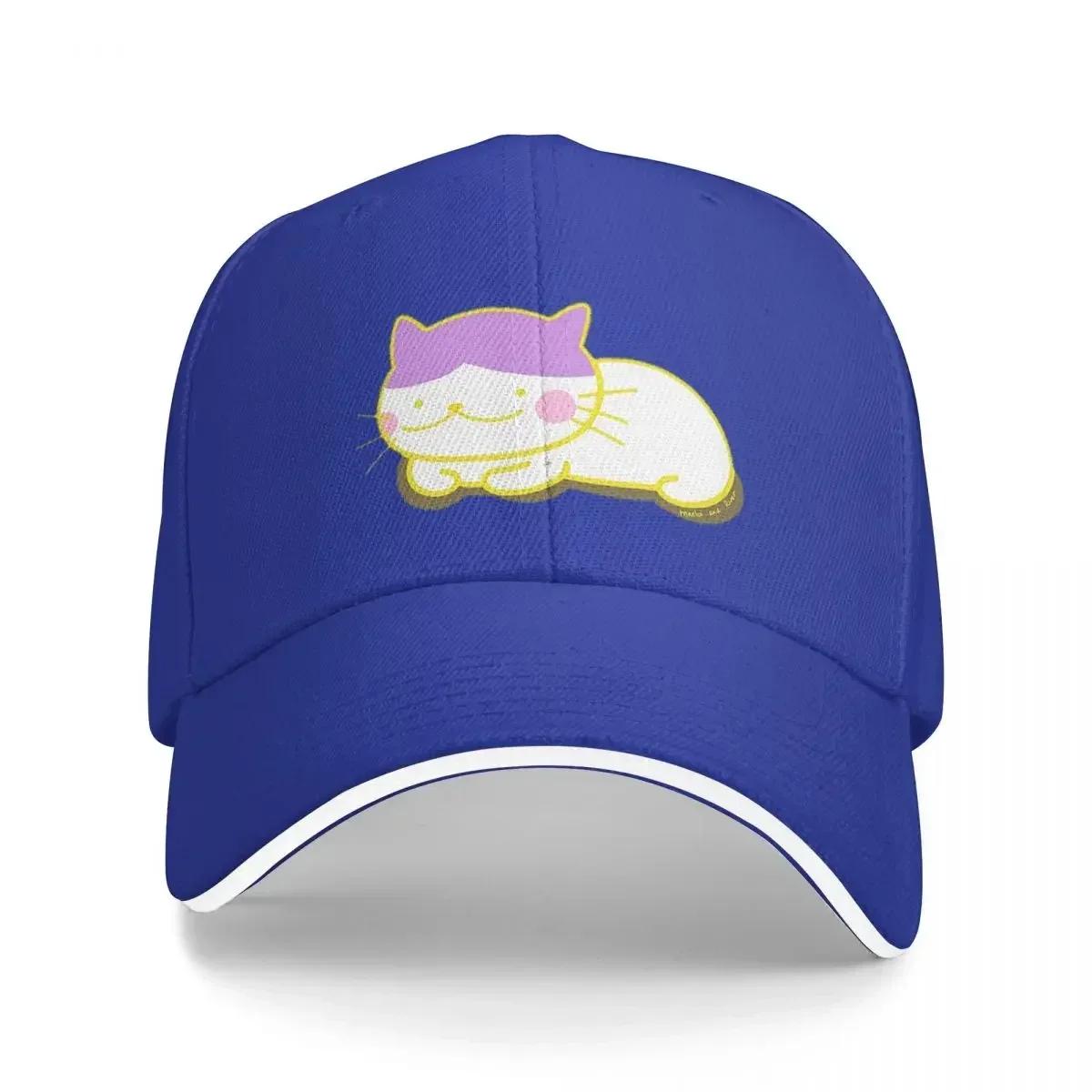 

I Got A Cat At Home, And Everybody Knows That@ Maeko And River Cap Casual Baseball Caps Adjustable Hat Unisex Baseball Hats One Size синий