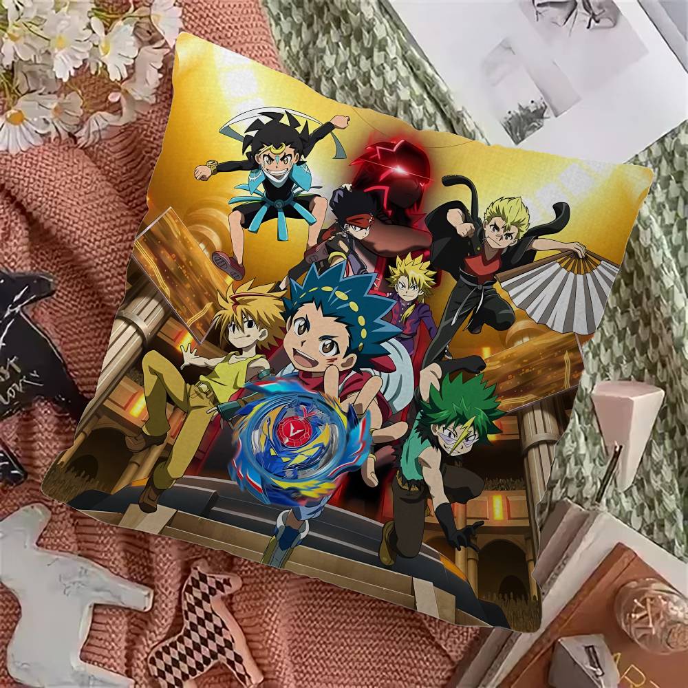 Anime Bbeyblade X Cushion Cover Inches Farmhouse Decor Home Throw Pillow Covers for Couch Decorations