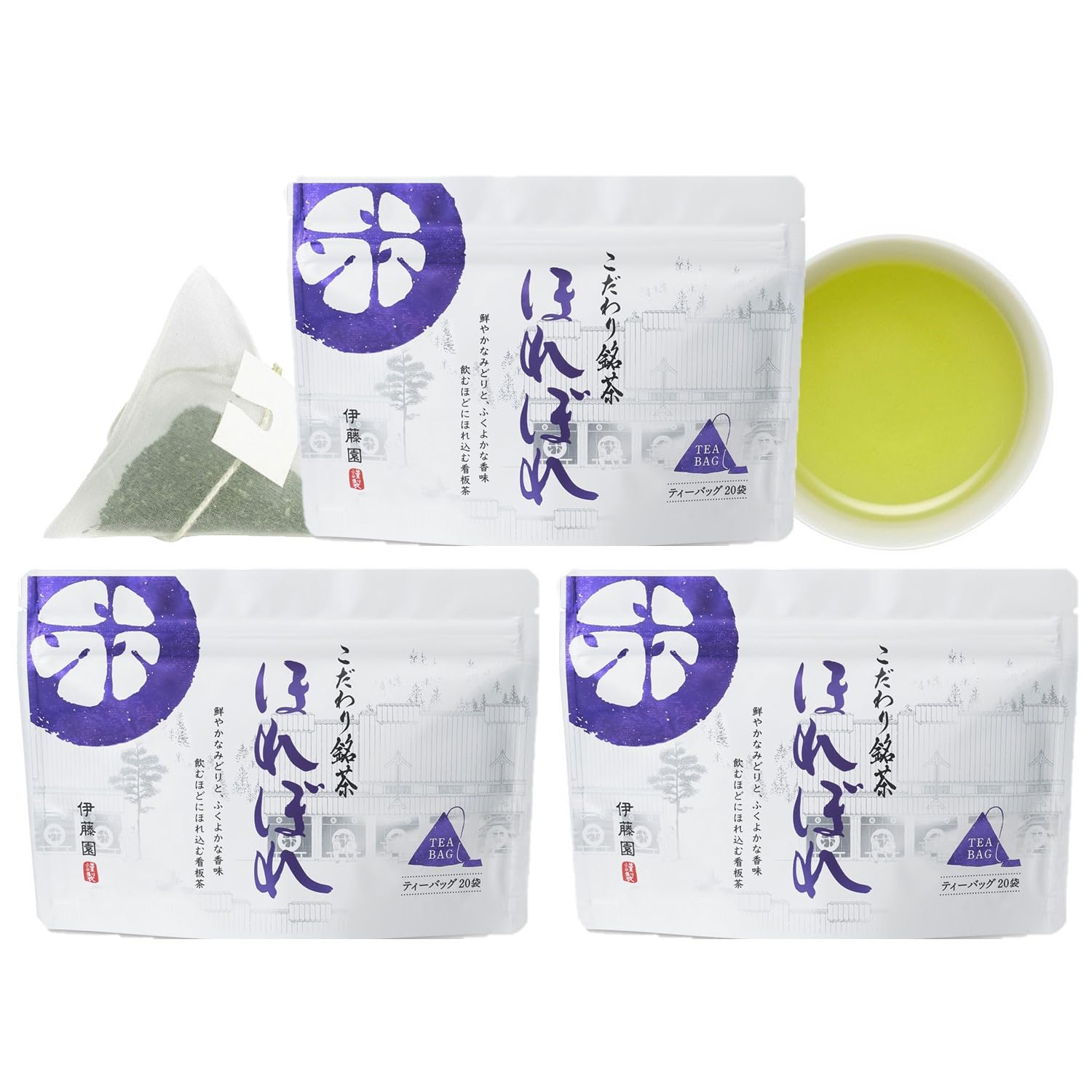 Official Specialty Horebore Tea 20 Tea Bags x 3 Green Kagoshima Zipper Bags [Itoen Store] Bags, Bags, Tea, Prefecture,