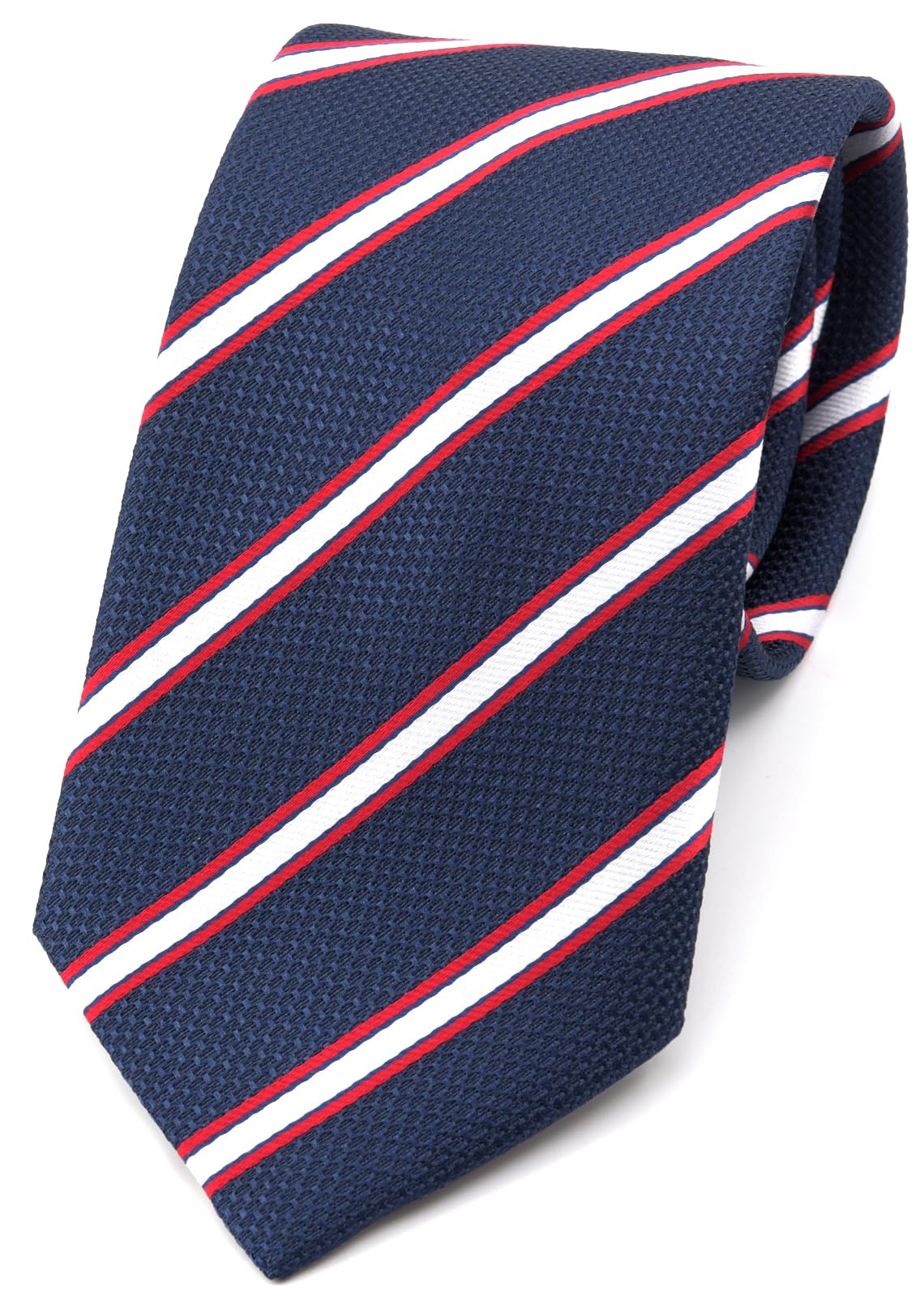 

[Основной цвет] Деловой галстук (ширина 7,5 см) В полоску, для собеседований, поиска работы и трудоустройства (военно-морской флот)