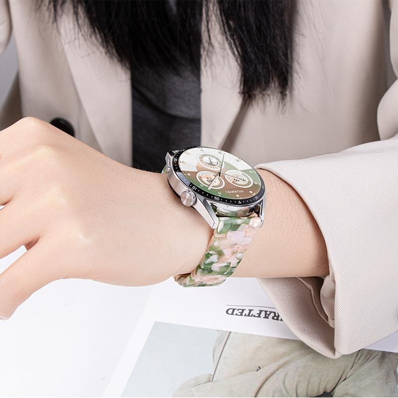 Harzarmband für Samsung Watch 7/6/5 Huawei Watch 5-4/GT6-5-4 46mm Armband für Amazfit GTR4/GTS4/Bip 6-5/Balance 2/Active 2