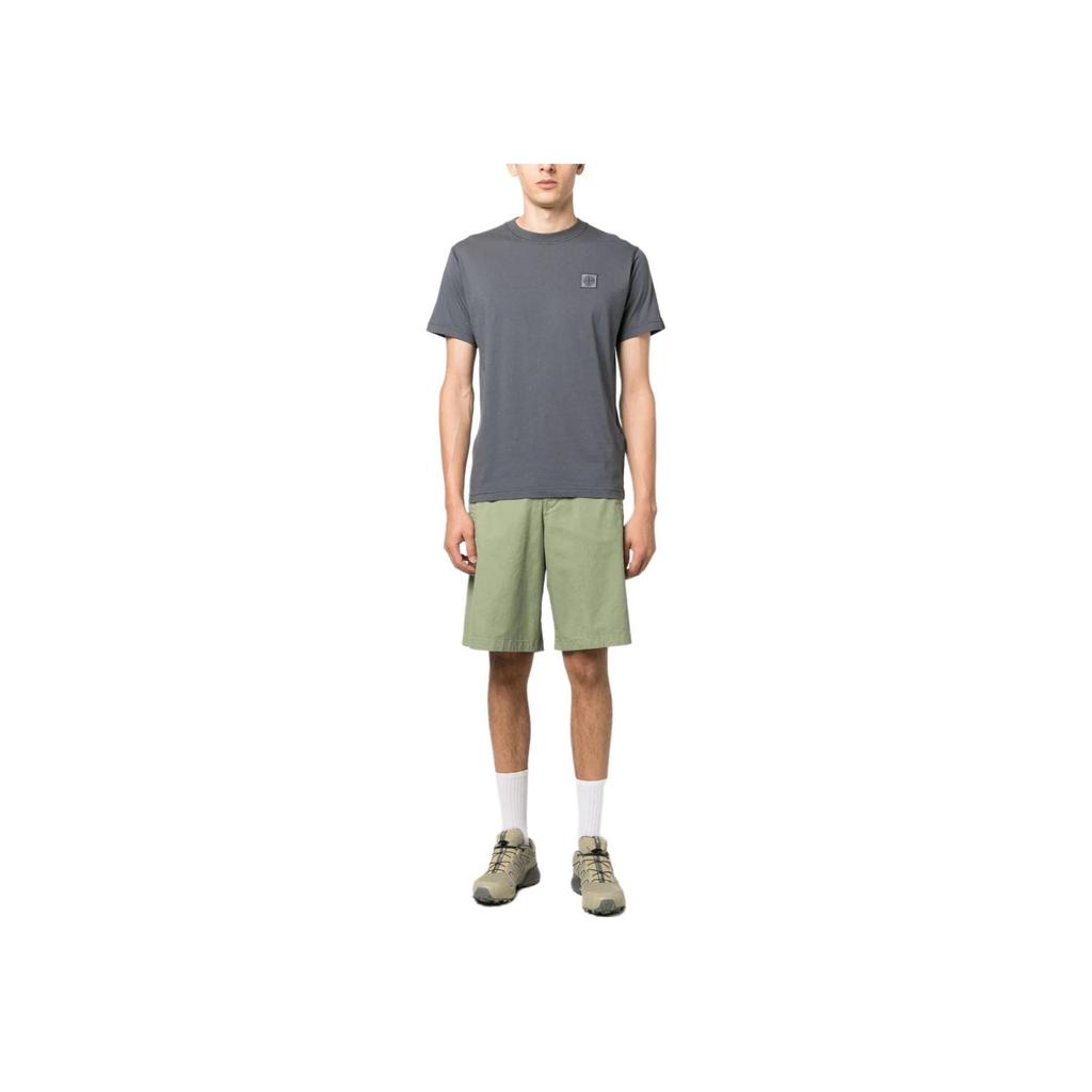 STONE ISLAND T-Shirt Lead Grey Men Tops 791523757-V0062