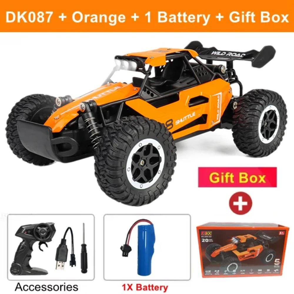 Uzaktan Kumandalı Araba RC Drift Yarışı 1:16 Araç Arazi Alaşım 2.4G Radyo Yüksek Hızlı Kamyonlar LED Işıklı Tırmanma Hediye Çocuk Oyuncak
