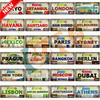 YZFQ Mexico Spain Metal Tin Sign Colombia USA Poster For Wall Restaurant Bar Home Decor 30X15CM Customizable DC-1512A
