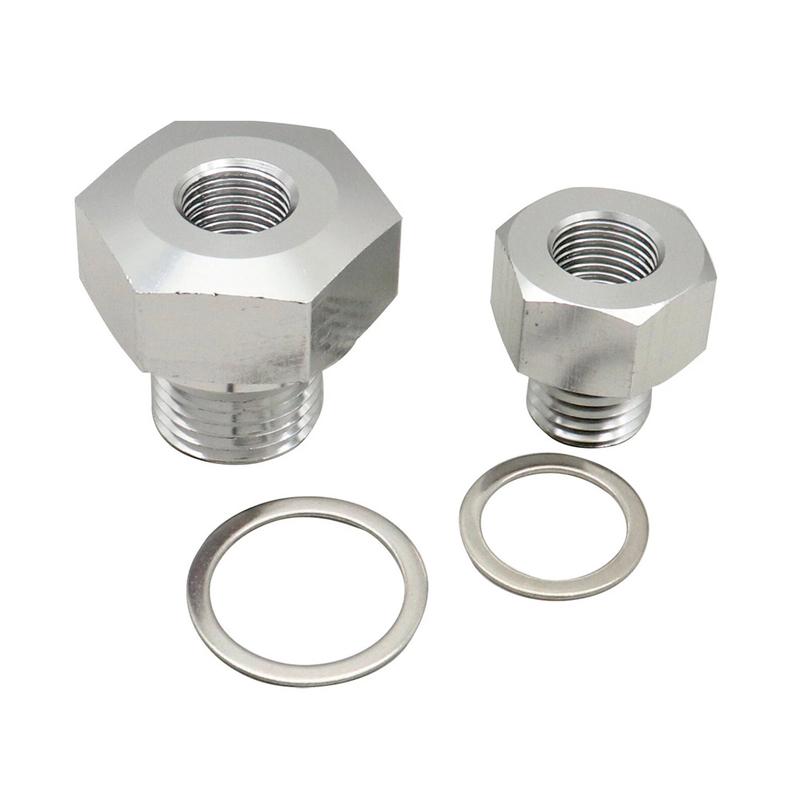for LS1 4.8 5.3 6.0 Swap M12 M16 Engine Oil Pressure Coolant Temp Gauge Fitting Adapter