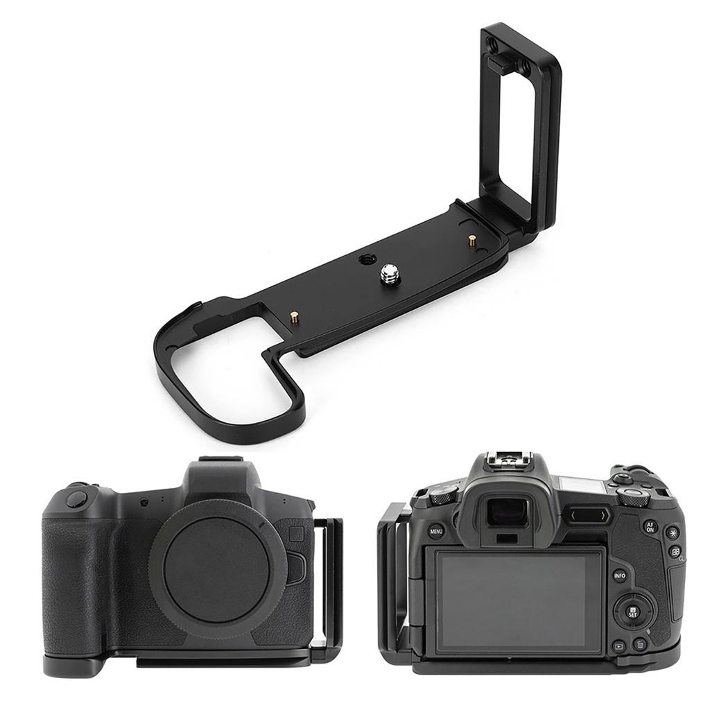 LShaped Metal Quick Release Plate Bracket Hand Grip for Canon EOSR Mirrorless Camera(black)