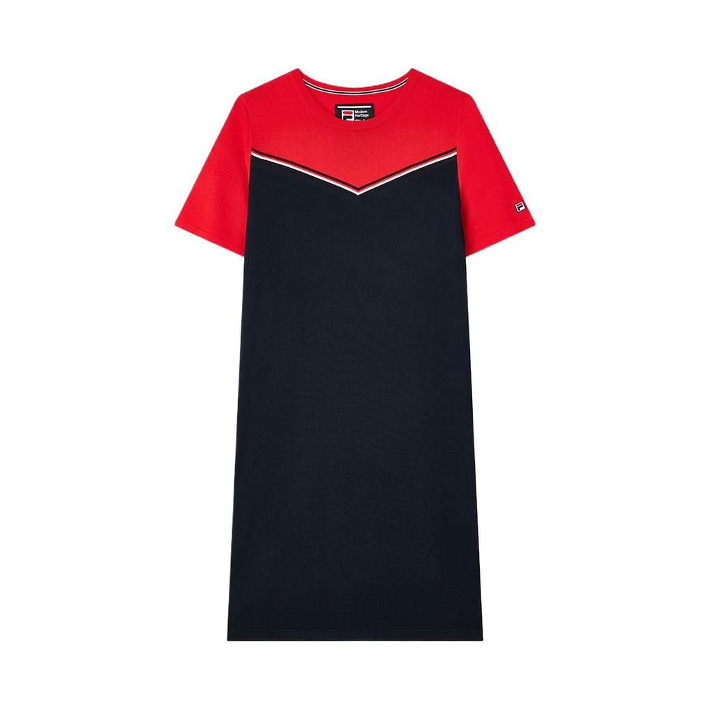 New FILA Modern Short Sleeved Dress Women's Legend Red F11W131302F-RD