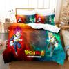 3D Digital Printing Three-Piece Set, Animation Monkey King Series, Quilt Cover, Pillowcase, Bed Sheet