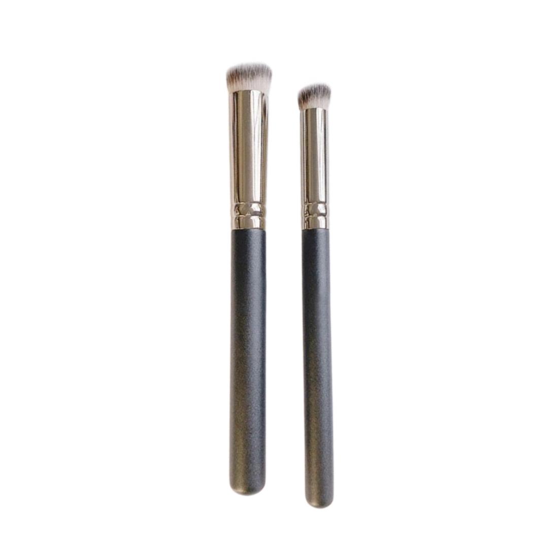

UPLUS Round Tip 270 Concealer Brush + Detail 370 Concealer Brush, 2-Piece Set, Soft Bristle Makeup Brush чорний