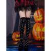 Women Thigh High Socks Over the Knee High Stockings Japanese Lolitas Cross Print Long Socks Thin Halloween Stockings