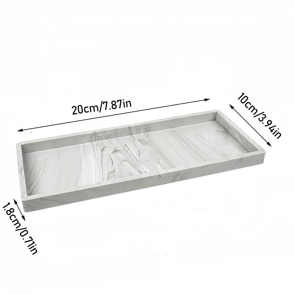 Shatterproof Silicone Storage Tray Thickened Soap Dispenser Tray  Countertop