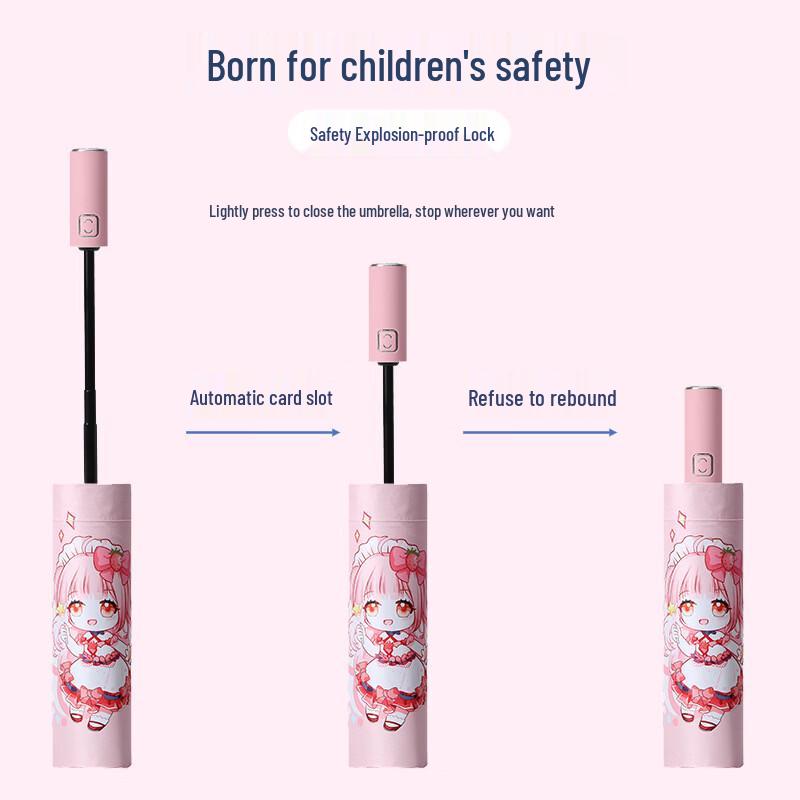 WH Kids' UV Protection Folding Umbrella