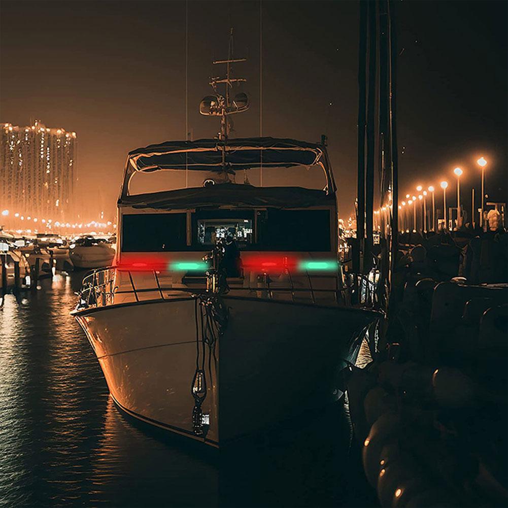 LED Boat Navigation Light 4 Modes Sailing Signal Lamp USB Charging Marine Yacht Warning Light for Canoeing Paddle Board