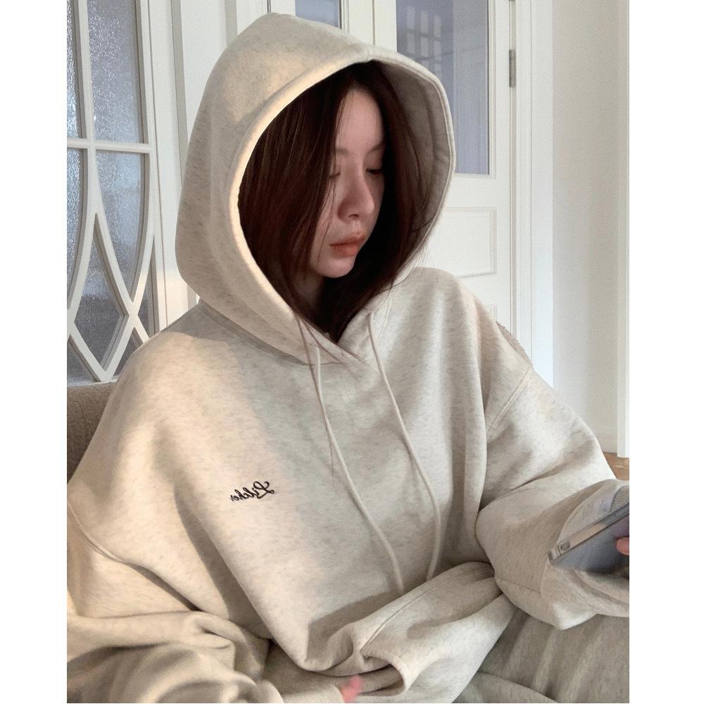 Fleece Hooded Sweater Women's Loose Korean Version of the New Women's Student Women's Clothing South East Asia