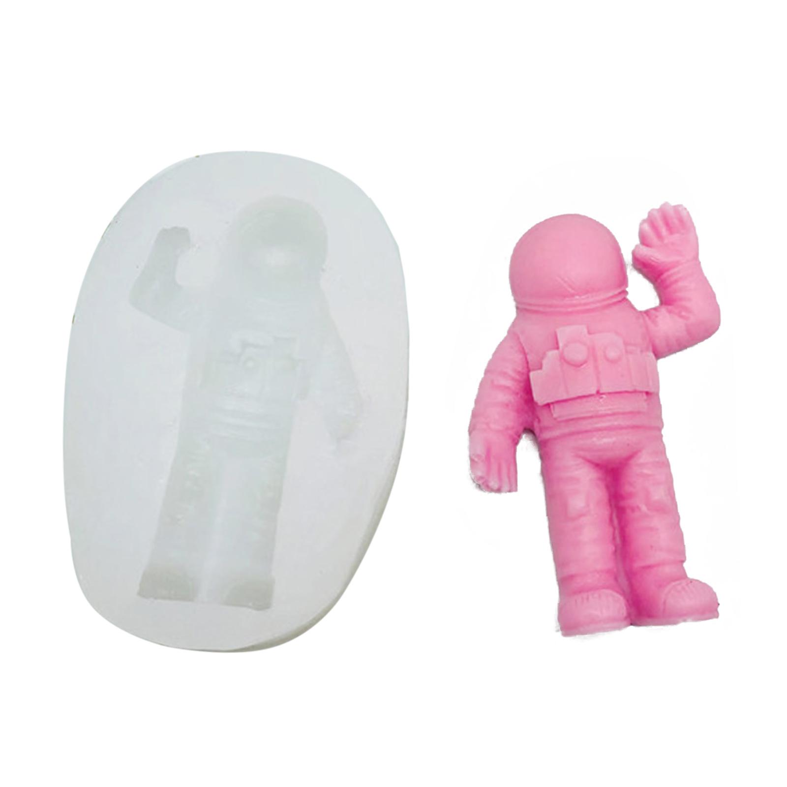 

3D астронавт космический корабль свеча декоративный орнамент силиконовая форма подходит для эпоксидной смолы DIY ремесла ювелирные изделия изготовление домашнего декора 7